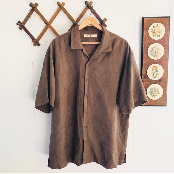 Tommy Bahama Other - Tommy Bahama Woven Silk Button Down Shirt